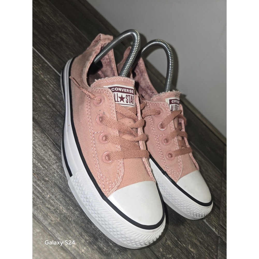 Converse Women's Size 8 CT AS Shoreline Rust Pink/White/Blk Slip On Sneaker